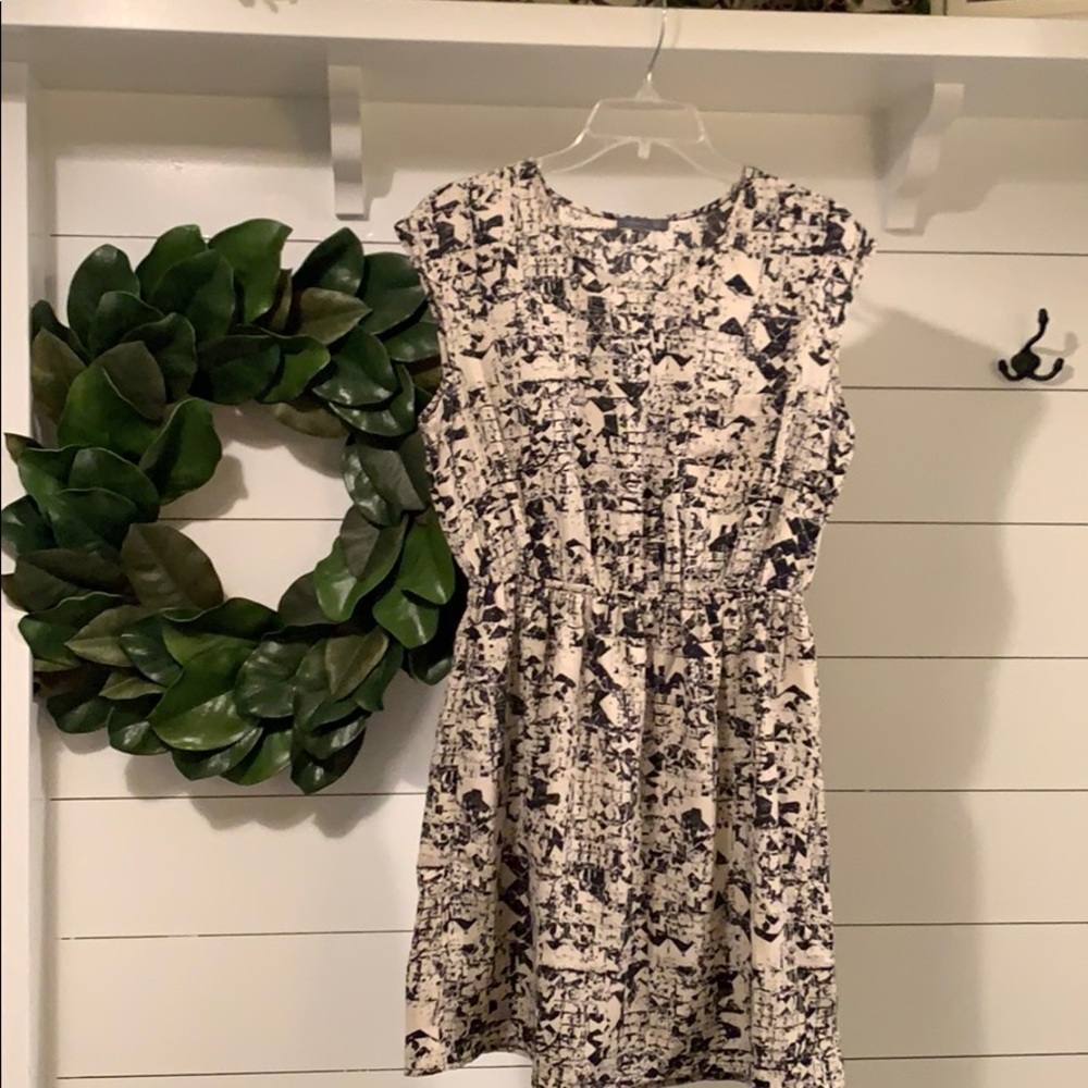 Black and cream summer dress